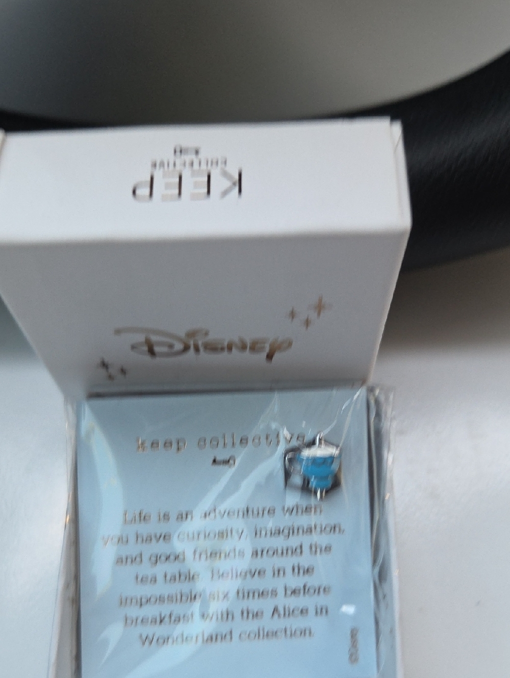 KEEP Collective Blue Silver Disney Alice Teacup Bracelet Charm